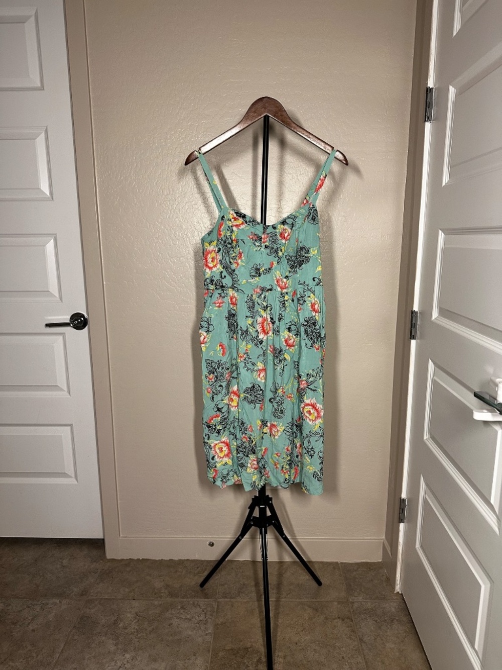 Torrid Mint Floral Sundress Size 1